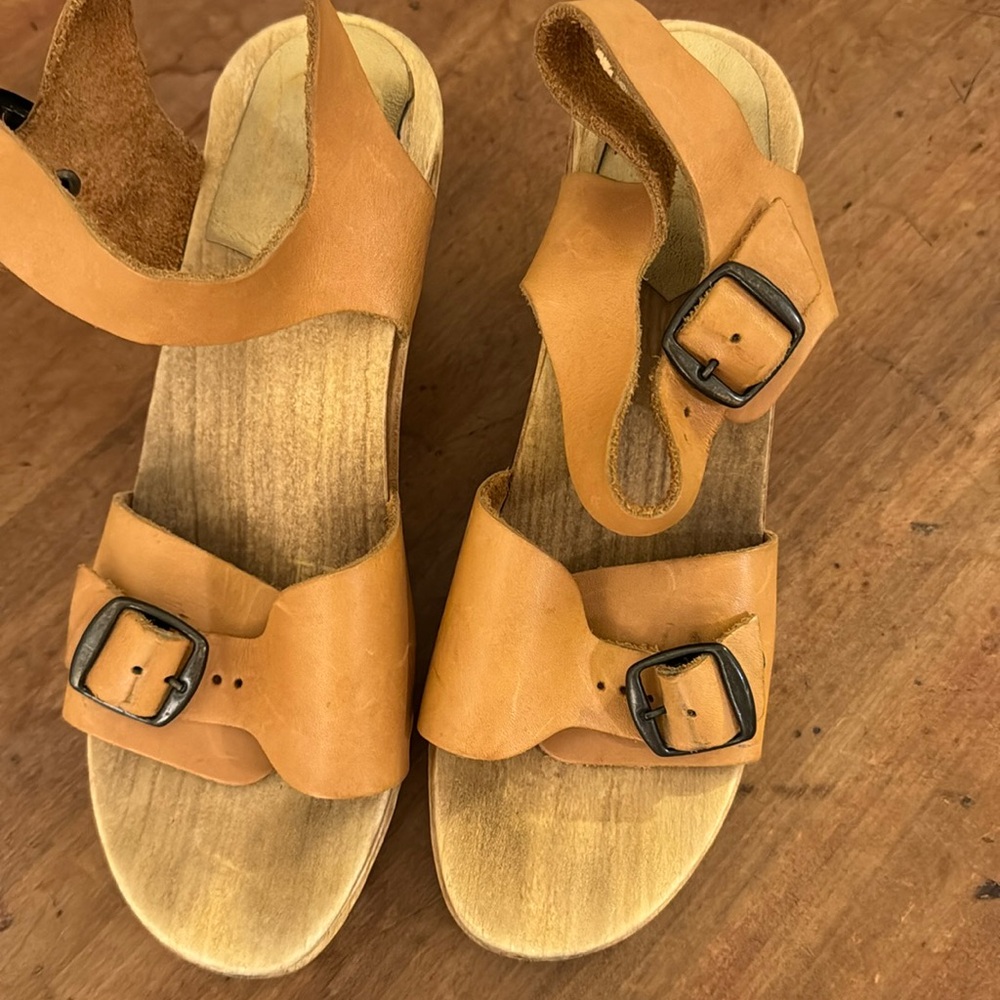 COPY - No. 6 Store Two Strap Clog Mid Heel Sandals size 38